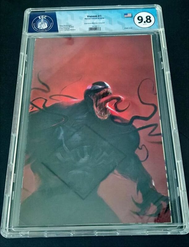 Rare! Venom #1 2018 Orlando MegaCon Francesco Mattina Virgin – Graded 9.8 EGC - Limited to 1,000