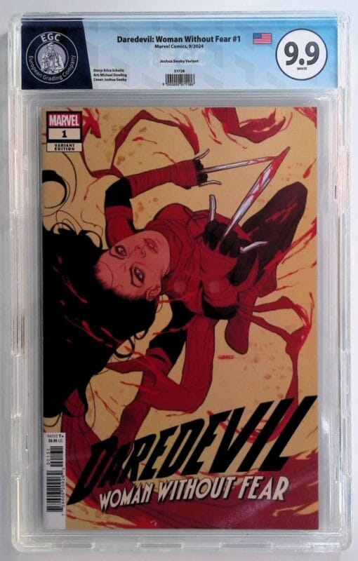 Daredevil: Woman Without Fear #1 (2024) – EGC 9.9 Marvel Key Variant (Joshua Swaby Cover)