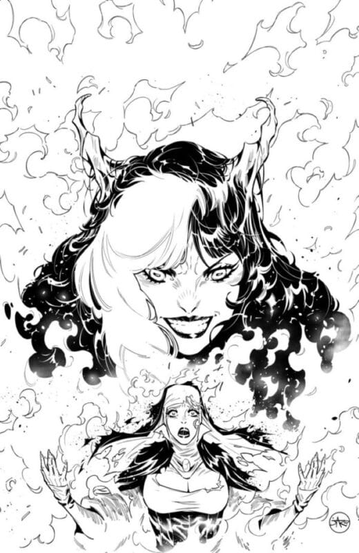 Marian Heretic #2 - Cover D 1:15 Jose Jaro Black & White Virgin Variant