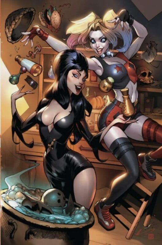 Harley Quinn X Elvira #1 - NYCC 2025 Alé Garza Virgin Variant (Limited to 1,000)