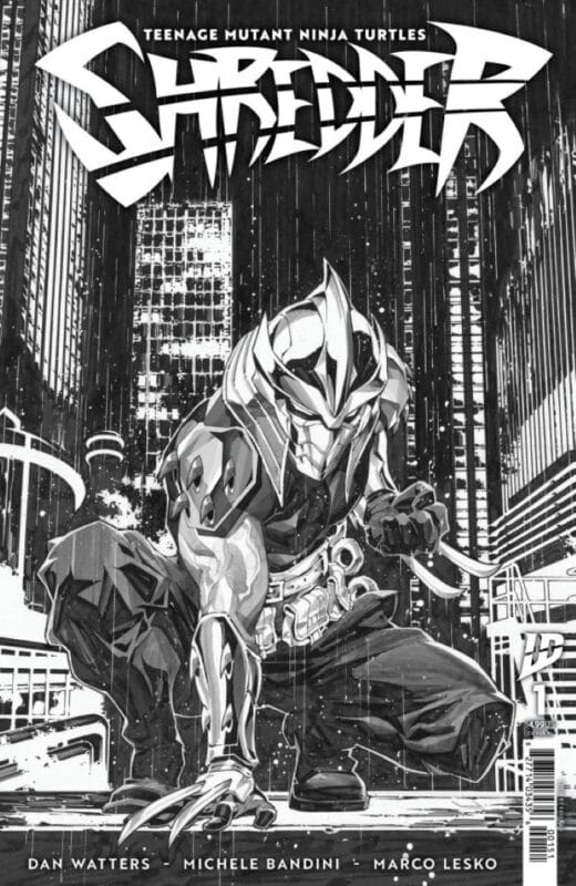 Teenage Mutant Ninja Turtles: Shredder #1 - 1:25 Kael Ngu Black & White Variant