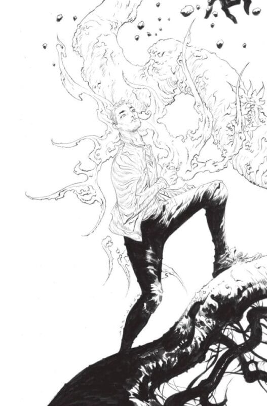 Captain Planet and the Planeteers #3 - Cover I 1:15 Jae Lee Black & White Connecting Virgin Variant