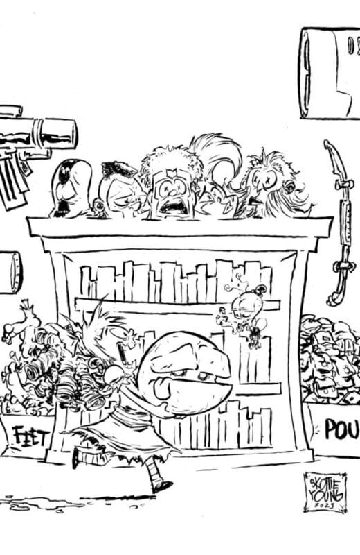 I Hate Fairyland #46 - Cover E Skottie Young Black & White Youngblood Team-Up Virgin Variant