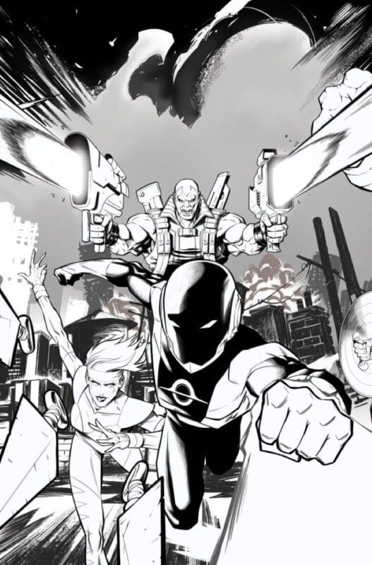 Radiant Black #39 - Cover E Daniel Bayliss Black & White Youngblood Team-Up Connecting Virgin Variant