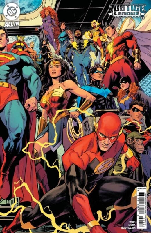 Justice League Unlimited #8 - Cover G 1:25 Travis Moore Connecting Variant