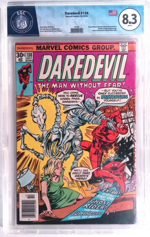 Daredevil #138 (1976) EGC 8.3 High Grade 🔥 Ghost Rider App. • Death-Stalker (as Death’s Head) • Bronze Age Marvel Key!