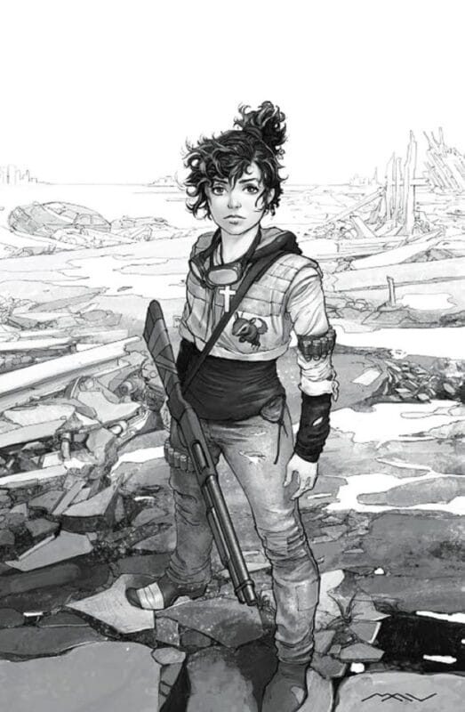 White Sky #1 - Retailer Exclusive - Megacon 2026 J. P. Mavinga Black & White Variant 2nd print (Limited to 500)