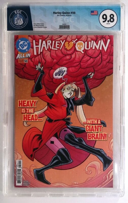 Harley Quinn #50 (2025) Elizabeth Torque Cover Variant – EGC 9.8 GEM MINT – DC Comics – Key Issue – Graded Slab