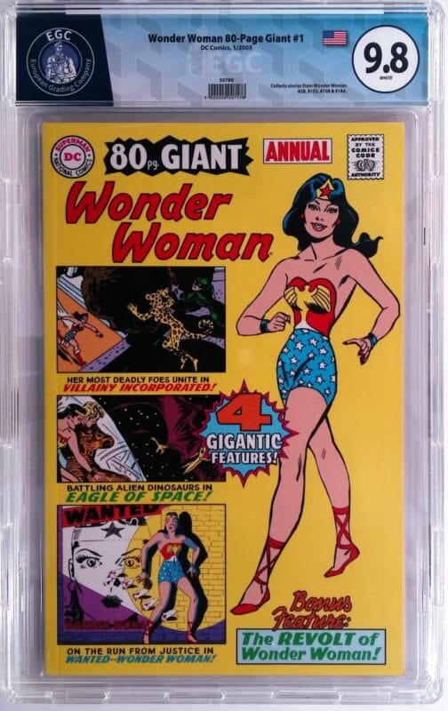 Wonder Woman 80-Page Giant #1 (2003) – EGC 9.8 Near Mint/Mint – DC Comics High-Grade Slabbed Key Giant Issue