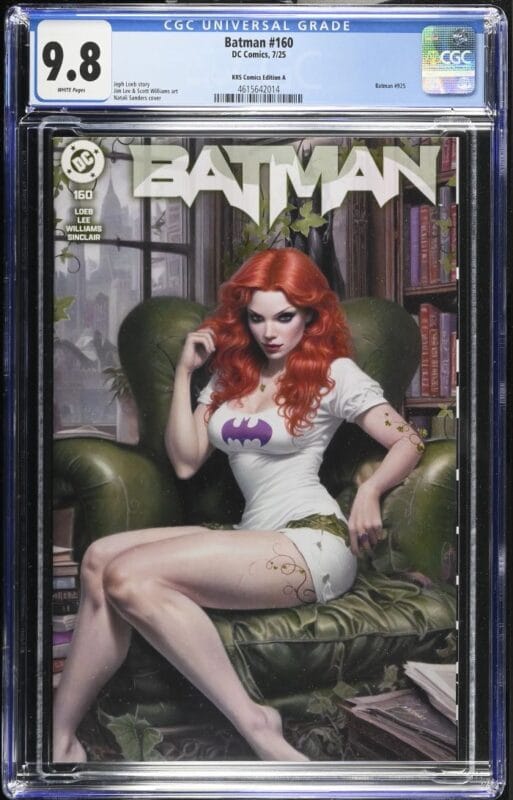 CGC 9.8 Batman #160 (2025) KRS Comics Natali Sanders Variant – Poison Ivy Cover – Limited 800 – DC Comics H2SH Hush Saga