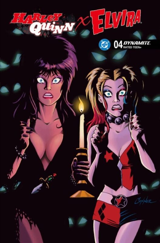 Harley Quinn X Elvira #4 - Cover H 1:10 Amanda Conner Candle Variant