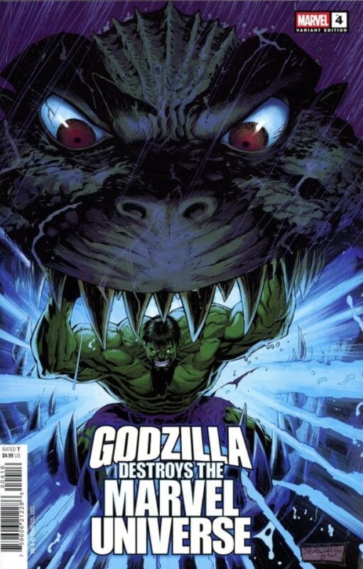 Godzilla Destroys the Marvel Universe #4 - 1:25 Netho Diaz Variant