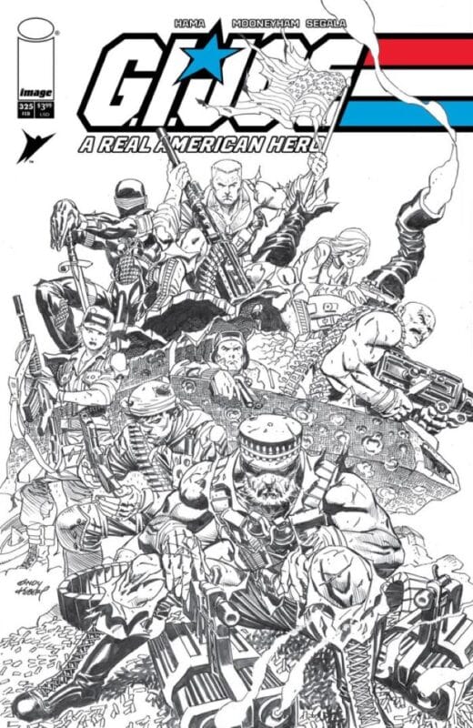 G.I. Joe: A Real American Hero #325 - Cover B Andy Kubert Black & White Variant