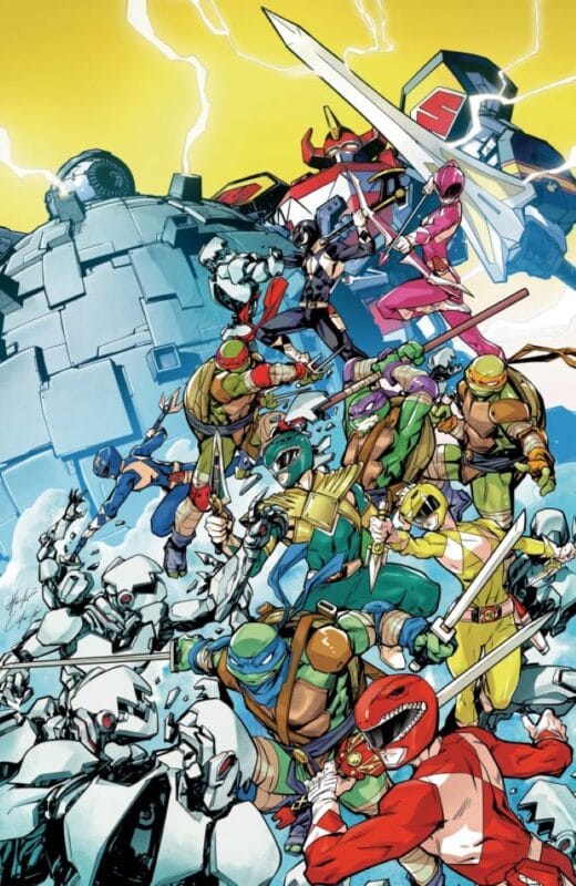 Mighty Morphin Power Rangers / Teenage Mutant Ninja Turtles III #4 - Cover K Hendry Prasetya Virgin Variant