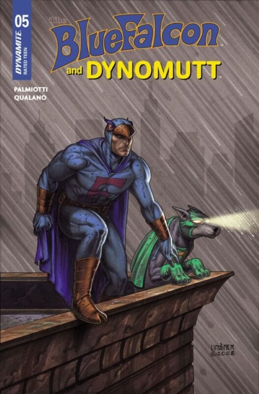 The Blue Falcon and Dynomutt #5 - Cover C Joseph Michael Linsner Variant