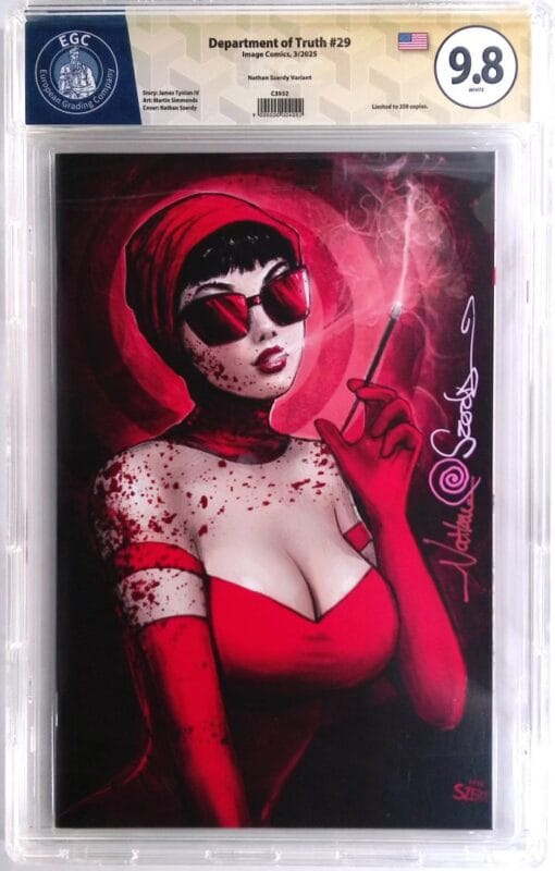 Department of Truth #29 - C2E2 2025 Szerdy Virgin Variant EGC 9.8 SS Signed – LTD 350 – Ultra Rare High Grade Key
