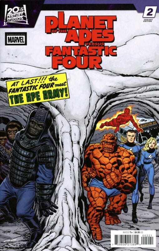 Planet of the Apes vs. Fantastic Four #2 - Ron Frenz Homage Variant