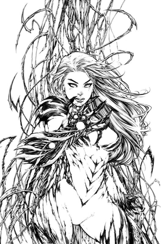 Witchblade #19 - Cover D 1:50 Ed Benes Black & White Virgin Variant