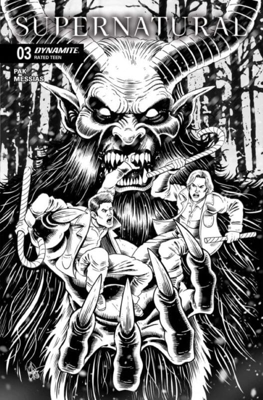 Supernatural #3 - Cover L 1:7 Ken Haeser Black & White Variant