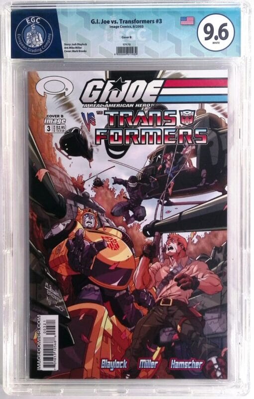G.I. Joe vs Transformers #3 Cover B (2003) – EGC 9.6 NM+ Slabbed – Image Comics Key Crossover Issue – High Grade Collectible