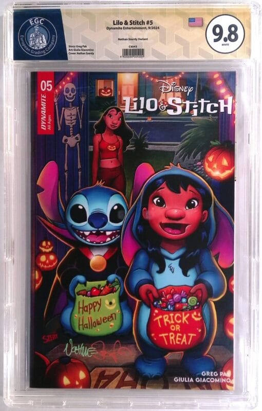 Lilo & Stitch #5 - NYCC 2024 Szerdy Variant – EGC 9.8 Yellow Label Signed & Verified – Ultra Rare Convention Exclusive