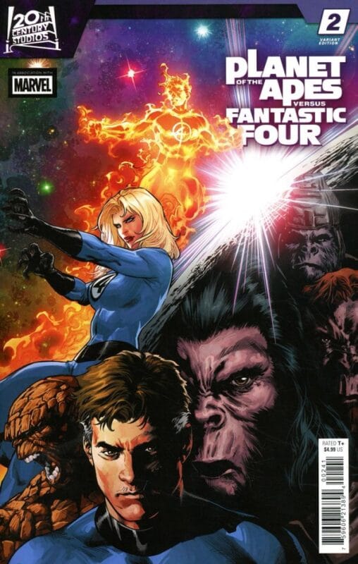 Planet of the Apes vs. Fantastic Four #2 - Carlo Pagulayan Versus Variant