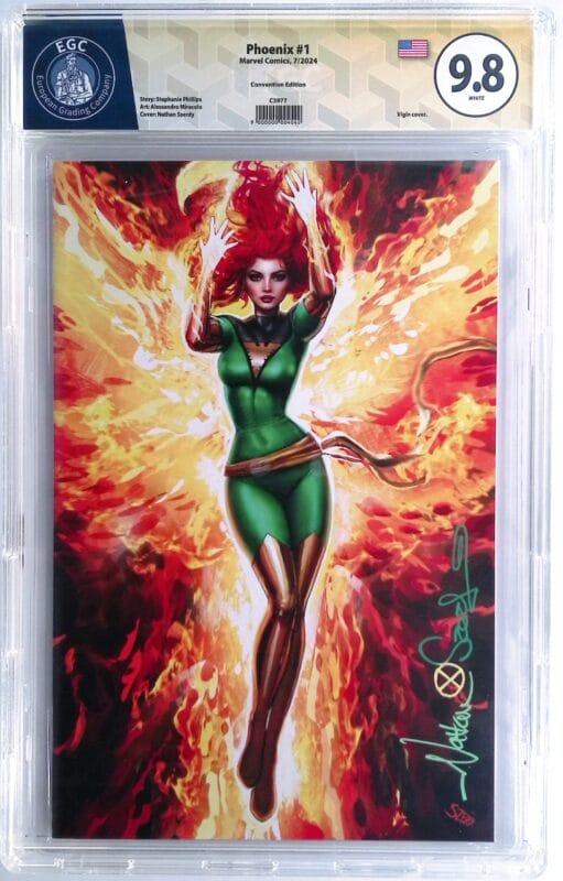 Phoenix #1 (2024) Nathan Szerdy Virgin Variant – EGC 9.8 Yellow Signature Series – Signed – Ultra Rare Retailer Exclusive Marvel Comic