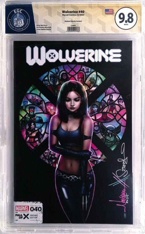 Wolverine #40 (2023) - Szerdy Exclusive Variant EGC 9.8 Signature Series – Signed Nathan Szerdy – X-23 Cover – Marvel Key Issue