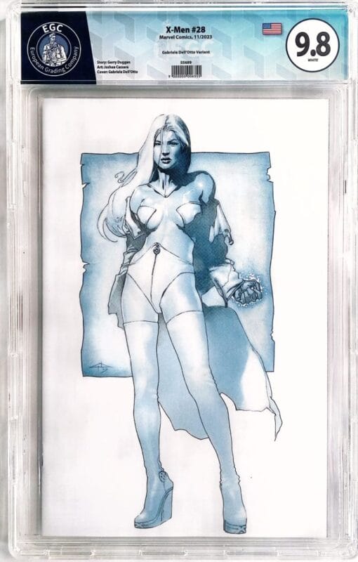 X-Men #28 (2023) - Dell’Otto Virgin Variant 🔥 EGC 9.8 Blue Label 🔥 Marvel Emma Frost Exclusive NM/M