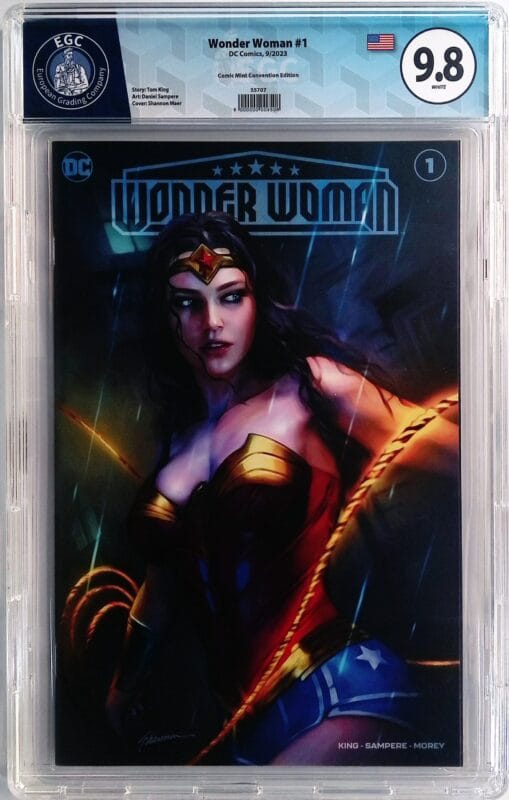 Wonder Woman #1 (2023) Retailer Exclusive NYCC Shannon Maer Variant – Limited 1,000 – EGC 9.8 Blue Label – Ultra High Grade DC Key