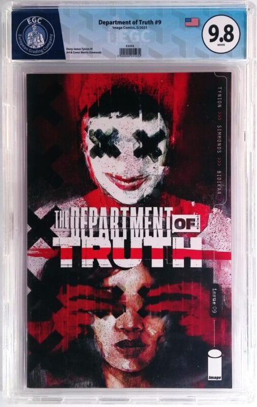 Department of Truth #9 (2021) - EGC 9.8 NM/M – Martin Simmonds Cover – Image Comics Key Horror Series