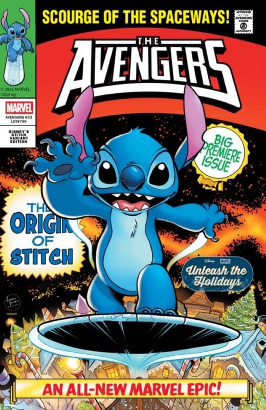 The Avengers #33 - Luciano Vecchio Disney Stitch Unleash the Holidays Variant