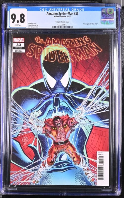 Amazing Spider-Man #33 (2023) CGC 9.8 🔵 Joey Vazquez Variant | Ultra Rare – ONLY 13 in 9.8!