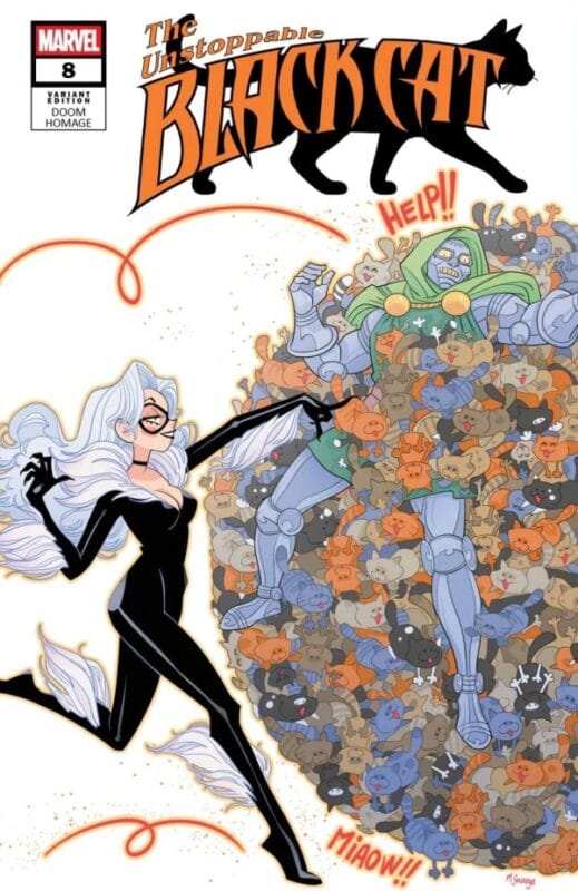 Black Cat #8 - Marguerite Sauvage Doom Homage Variant