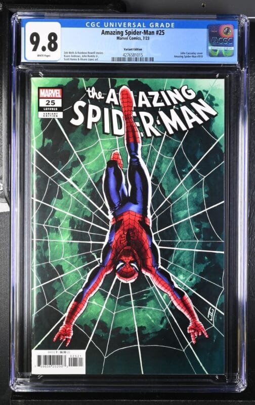 Amazing Spider-Man #25 CGC 9.8 (2023) John Cassaday Variant | Ultra Rare – Only 22 in 9.8 | Marvel Key Issue