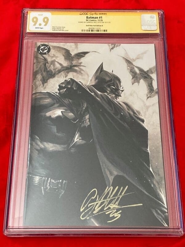 Batman #1 NYCC 2025 Dell’Otto “Vengeance” Foil Virgin Variant CGC 9.9 SS – 1 of ONLY 2 HIGHEST GRADED! Signed! Ultra Rare 1,000 Print Run