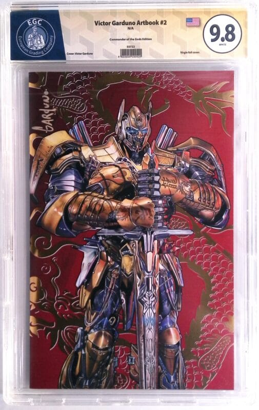 Victor Garduno Artbook #2 – Year of the Dragon Prime Virgin Foil 🔥 SIGNED EGC 9.8 Yellow Label – LTD 500 Ultra Rare