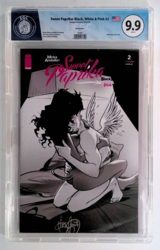 Sweet Paprika Black White & Pink #2 HOT COVER E (2024) EGC 9.9 🔥 Mirka Andolfo High Grade Rare Slab