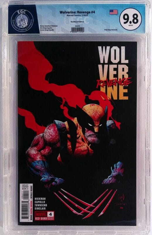 Wolverine: Revenge #4 (2025) Greg Capullo Main Cover – EGC 9.8 Blue Label – Key Modern Marvel Slab – NM/M Investment Grade