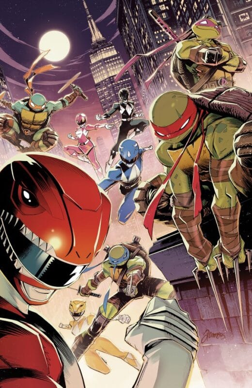 Mighty Morphin Power Rangers / Teenage Mutant Ninja Turtles III #5 - Cover C Alessio Zonno Foil Virgin Variant