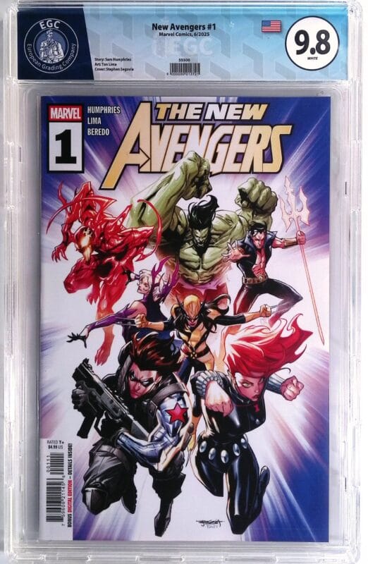 New Avengers #1 (2025) Stephen Segovia Main Cover – EGC 9.8 Blue Label – Marvel Key Issue – High Grade Collectible