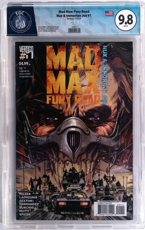 Mad Max: Fury Road – Nux & Immortan Joe #1 (2015) EGC 9.8 Blue Label | Tommy Lee Edwards Cover | DC Vertigo High Grade Key Comic