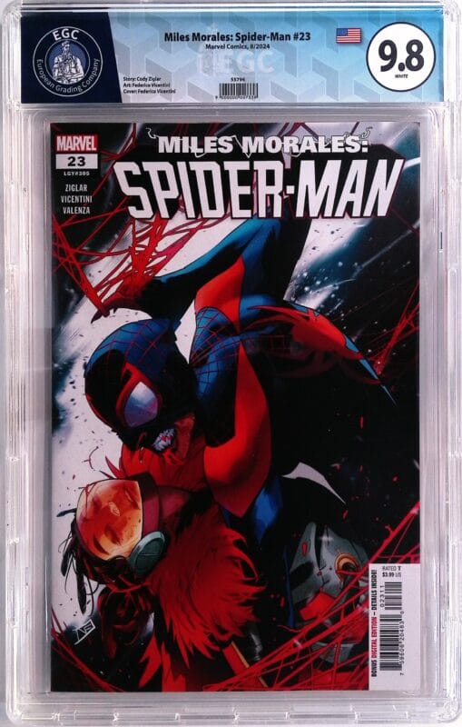 Miles Morales: Spider-Man #23 EGC 9.8 Blue Label | Federico Vicentini Cover | Marvel 2024 | Legacy #305 | High Grade Modern Key