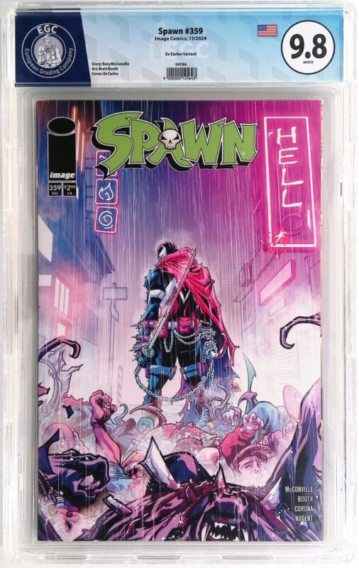 Spawn #359 (2024) EGC 9.8 EGC Blue Label – Cover B Ze Carlos Variant – High Grade Modern Key – Image Comics