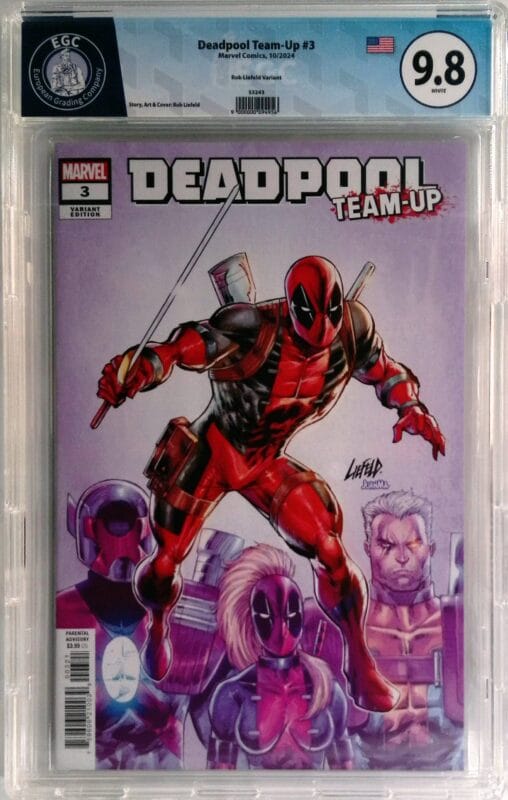 Deadpool Team-Up #3 - Rob Liefeld Minimal Trade Dress Variant EGC 9.8 Blue Label – Marvel 2024