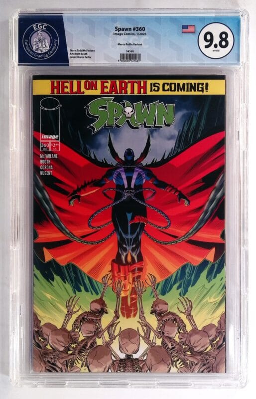 Spawn #360 Cover B Marco Failla Variant EGC 9.8 Blue Label | Image Comics 2025 | High Grade Modern Spawn Slab