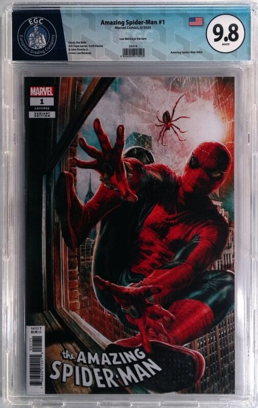 Amazing Spider-Man #1 (2025) Lee Bermejo Variant – EGC 9.8 NM/M – Blue Label – Marvel Key Issue