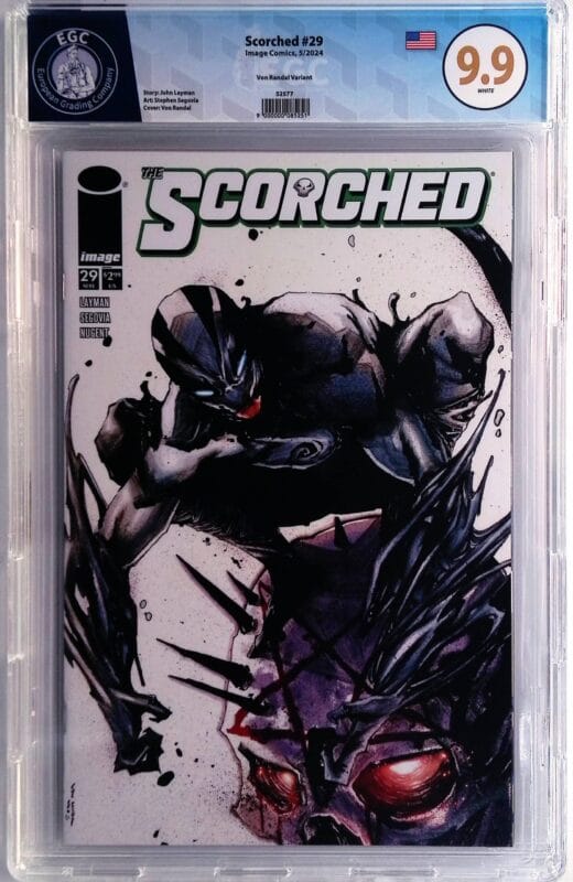 The Scorched #29 Cover B Von Randal Variant – EGC 9.9 Blue Label – Ultra High Grade Spawn Universe Key – Image Comics 2024