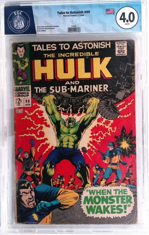 Tales to Astonish #99 (1967) – EGC 4.0 Blue Label – Silver Age Marvel Key – Hulk vs. Sub-Mariner Era – Graded Comic