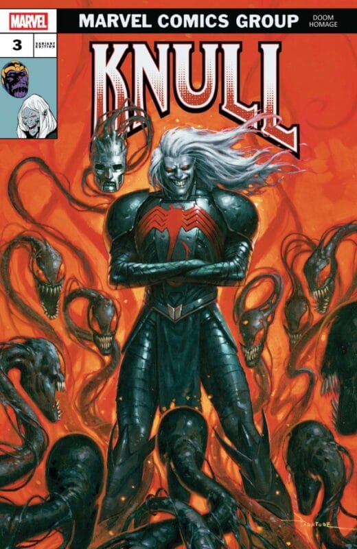 Knull #3 - Davide Paratore Doom Homage Variant
